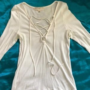 Long sleeve white shirt